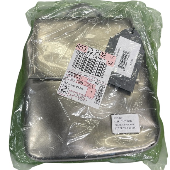 Silver Metallic Backpack - Picture 14 of 14